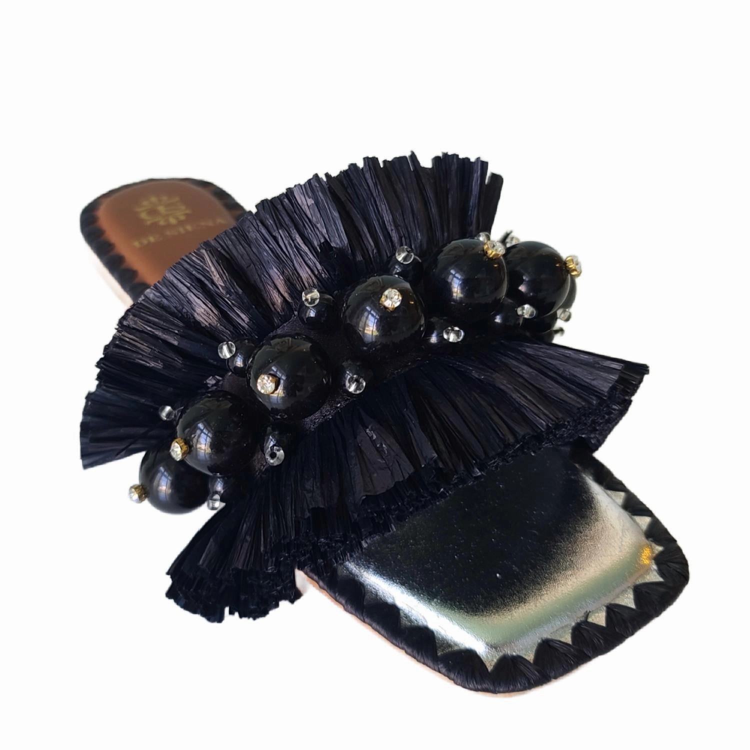 Women's Nara Sandals In Black Womens Slip-On Sandals clearance