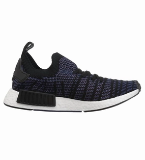Women's Nmd R1 Stlt Primeknit Shoes In Core Black/ash Pink/noble Indigo Cheap Athletic Shoes for Women