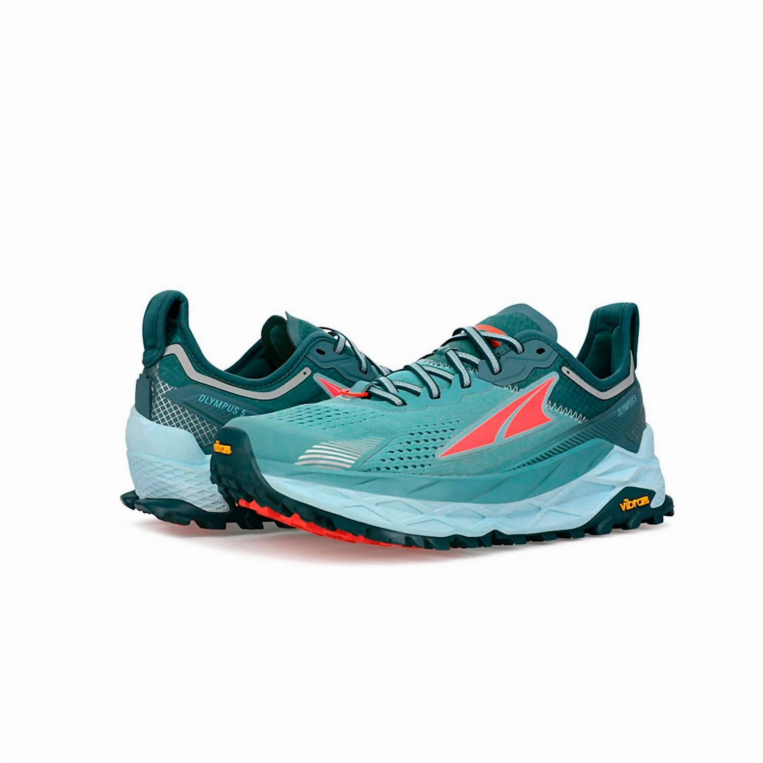 Women's Olympus 5 Trail Running Shoes In Dusty Teal