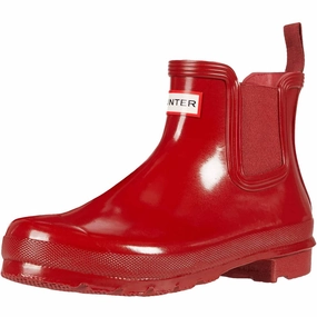 Women's Original Gloss Chelsea Boots In Military Red Womens Winter & Rain Boots online