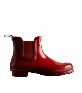 Women's Original Gloss Chelsea Boots In Military Red Womens Winter & Rain Boots online