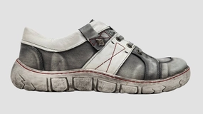 Women's Original Leather Shoes In Grey Stylish Womens Sandals discount