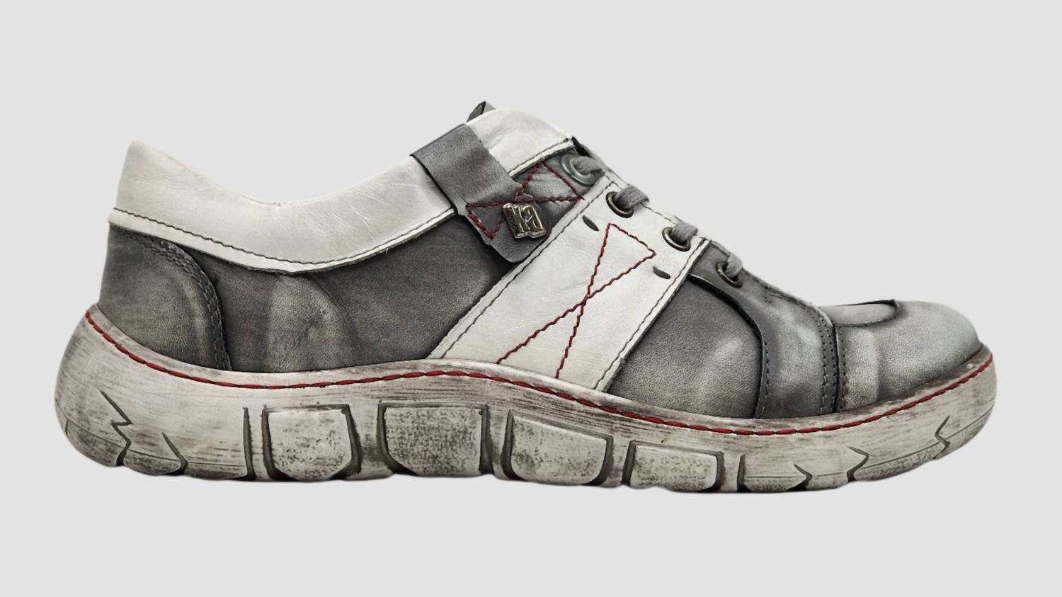 Women's Original Leather Shoes In Grey Stylish Womens Sandals discount