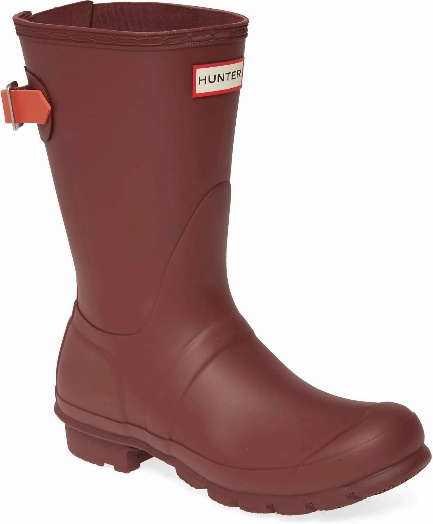 Women's Original Short Back Adjustable Rain Boot In Rumbling Red/siren Womens Winter & Rain Boots online