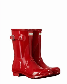 Women's Original Short Gloss Rain Boots In Military Red Womens Winter & Rain Boots online