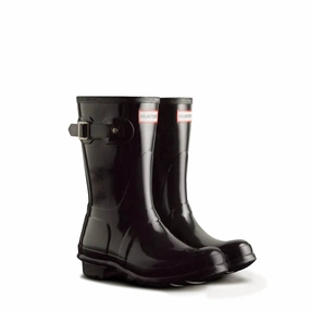 Women's Original Short Rain Boots In Black Gloss Womens Winter & Rain Boots online