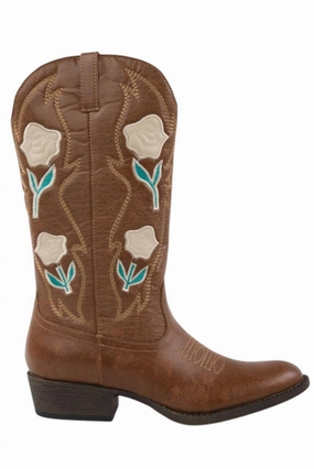 Women's Patsy Cowgirl Boots In Tan Comfortable Womens Boots low price