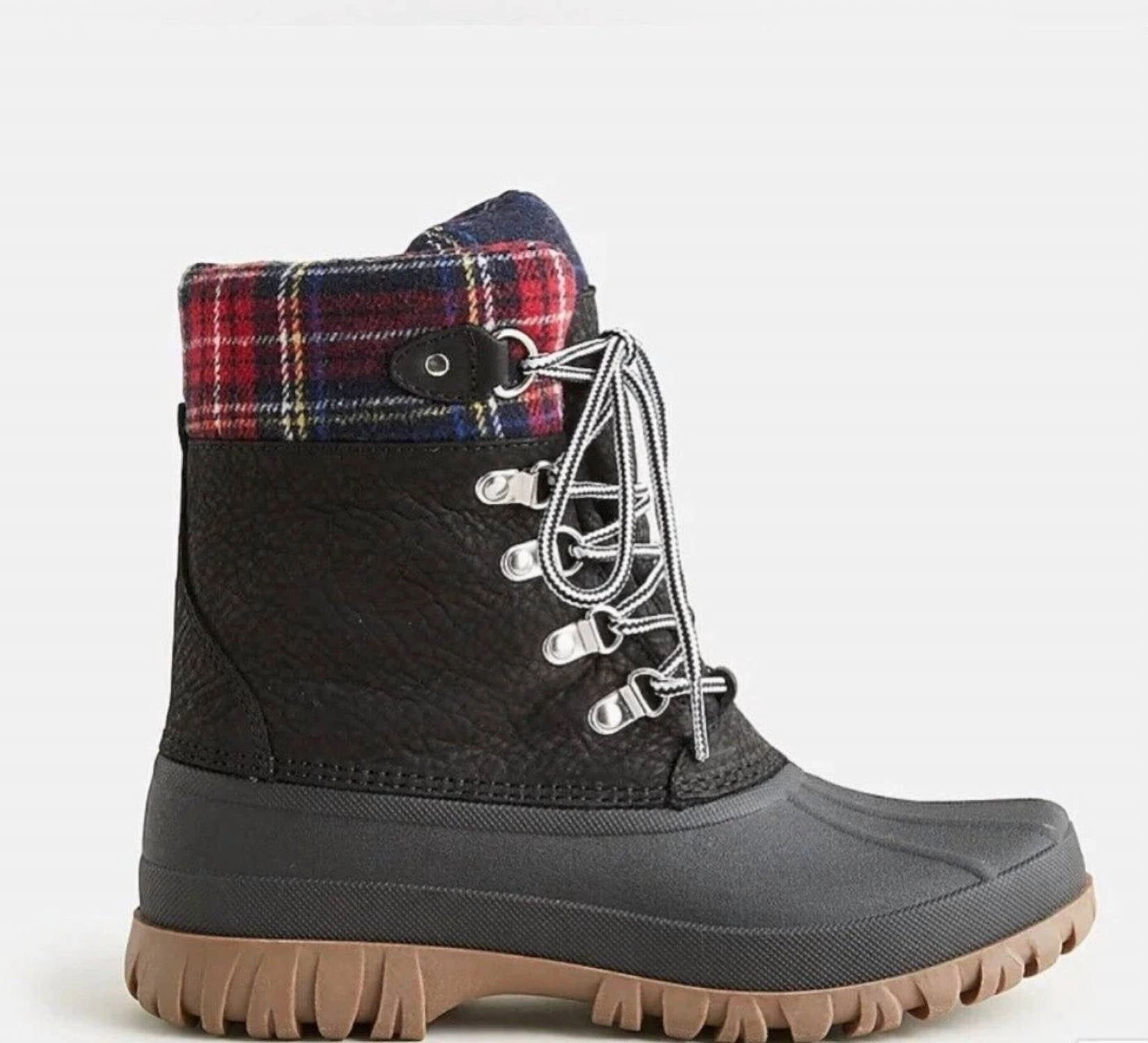 Women's Perfect Plaid Winter Boots In Black