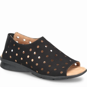 Women's Petal Sandals In True Black Cheap Womens Sandals for sale