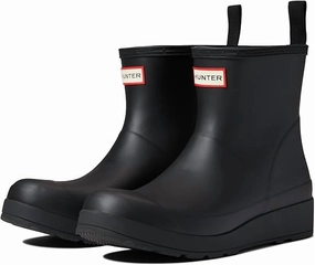 Women's Play Short Backstrap Rain Boot In Black/white Womens Winter & Rain Boots online