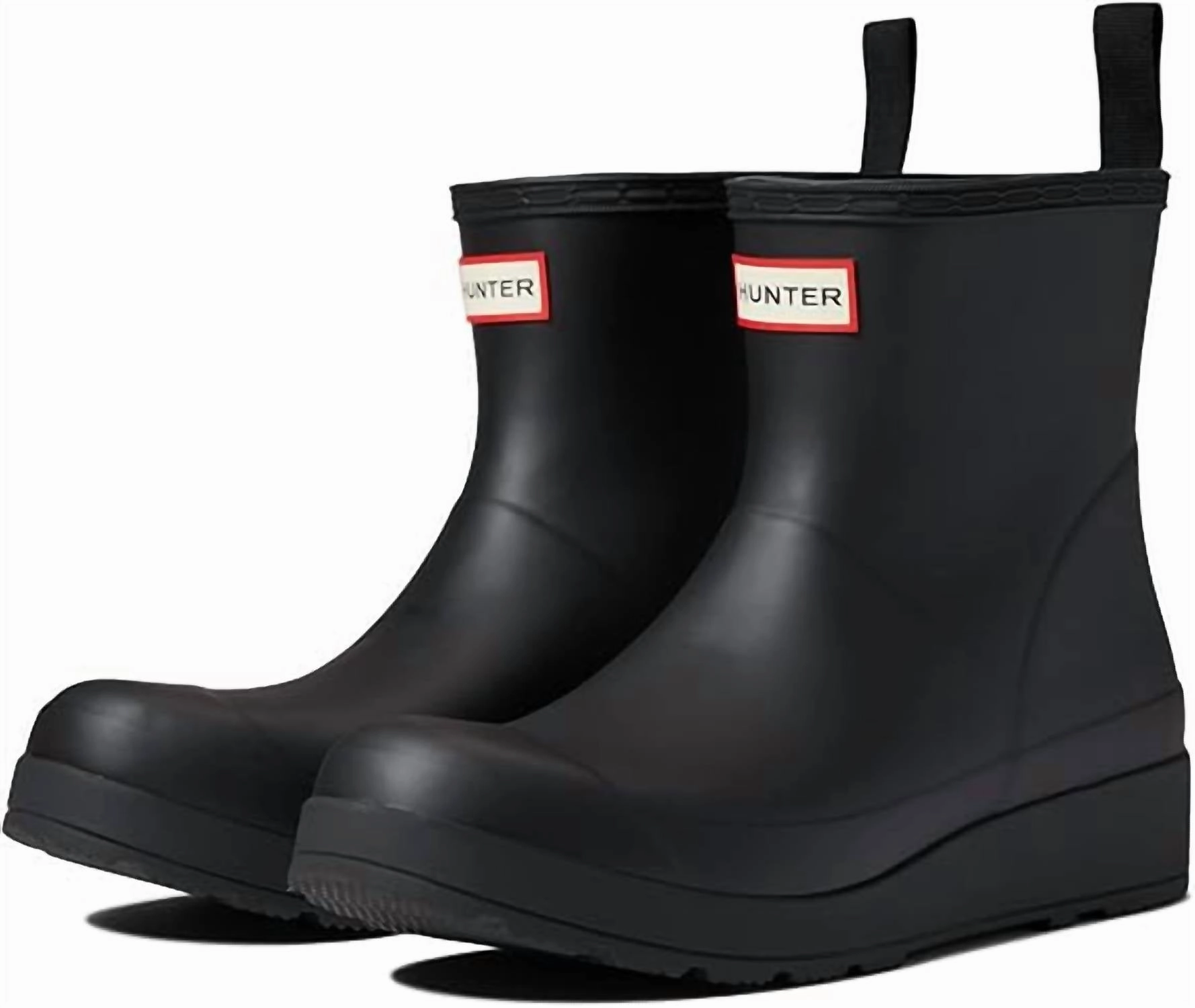 Women's Play Short Backstrap Rain Boot In Black/white Womens Winter & Rain Boots online