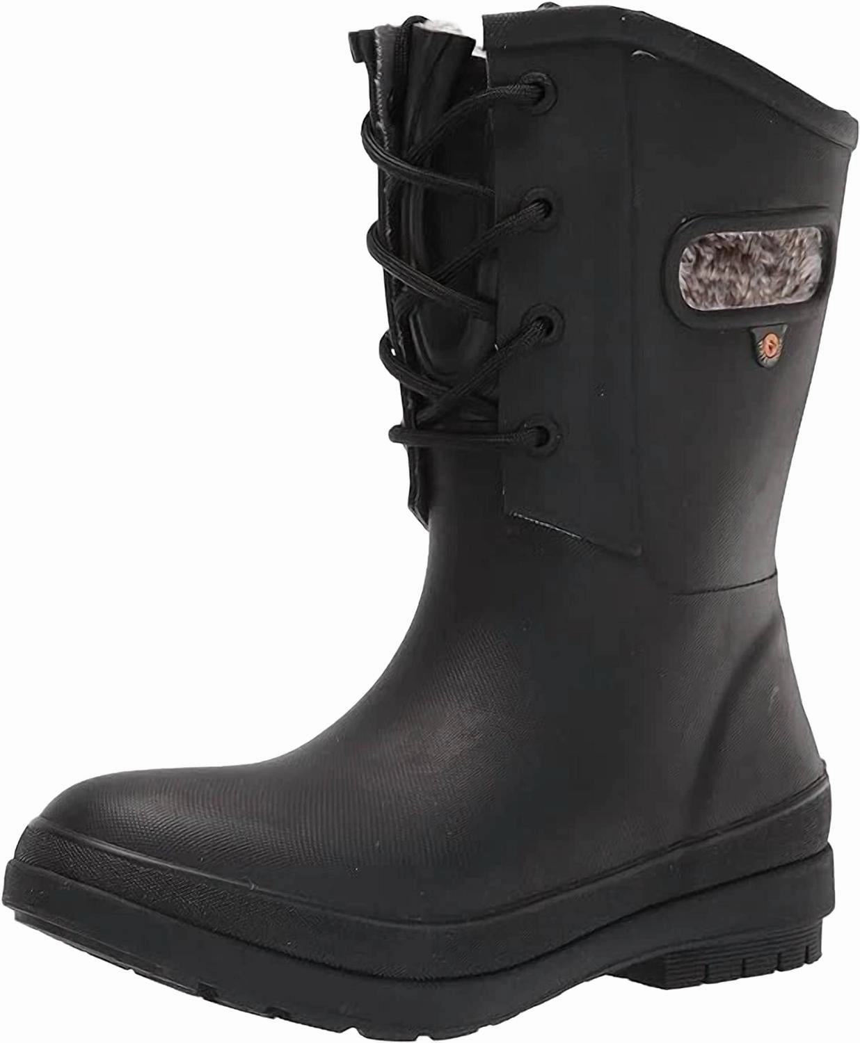 Women's Plush Lined Amanda Boots In Black