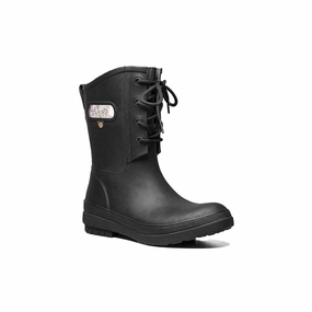 Women's Plush Lined Amanda Boots In Black Womens Winter & Rain Boots online