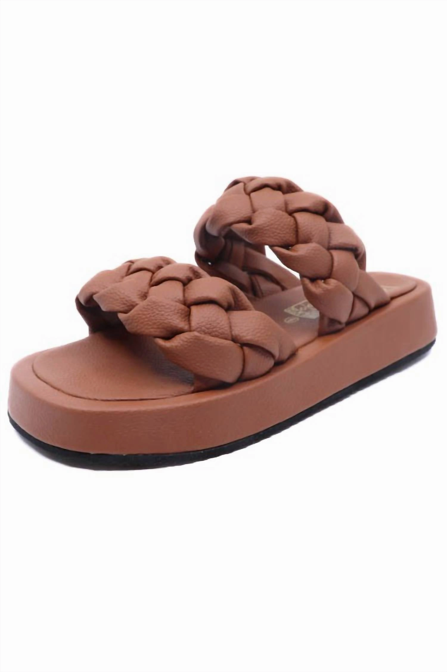 Women's Pool 1 Double Braided Strap Sandals In Tan Womens Beach Sandals special deal
