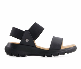 Women's Premium Leather Sandals In Black Cheap Womens Slide Sandals
