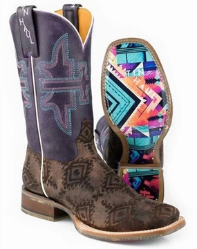 Women's Purple Shaft Boot In Brown/purple Buy Mens Chukkas online shop