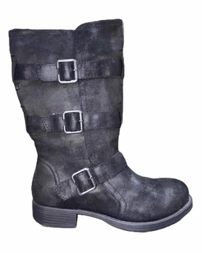 Women's Reagan Knee High Boot In Black Fabric Discount Boots for Women