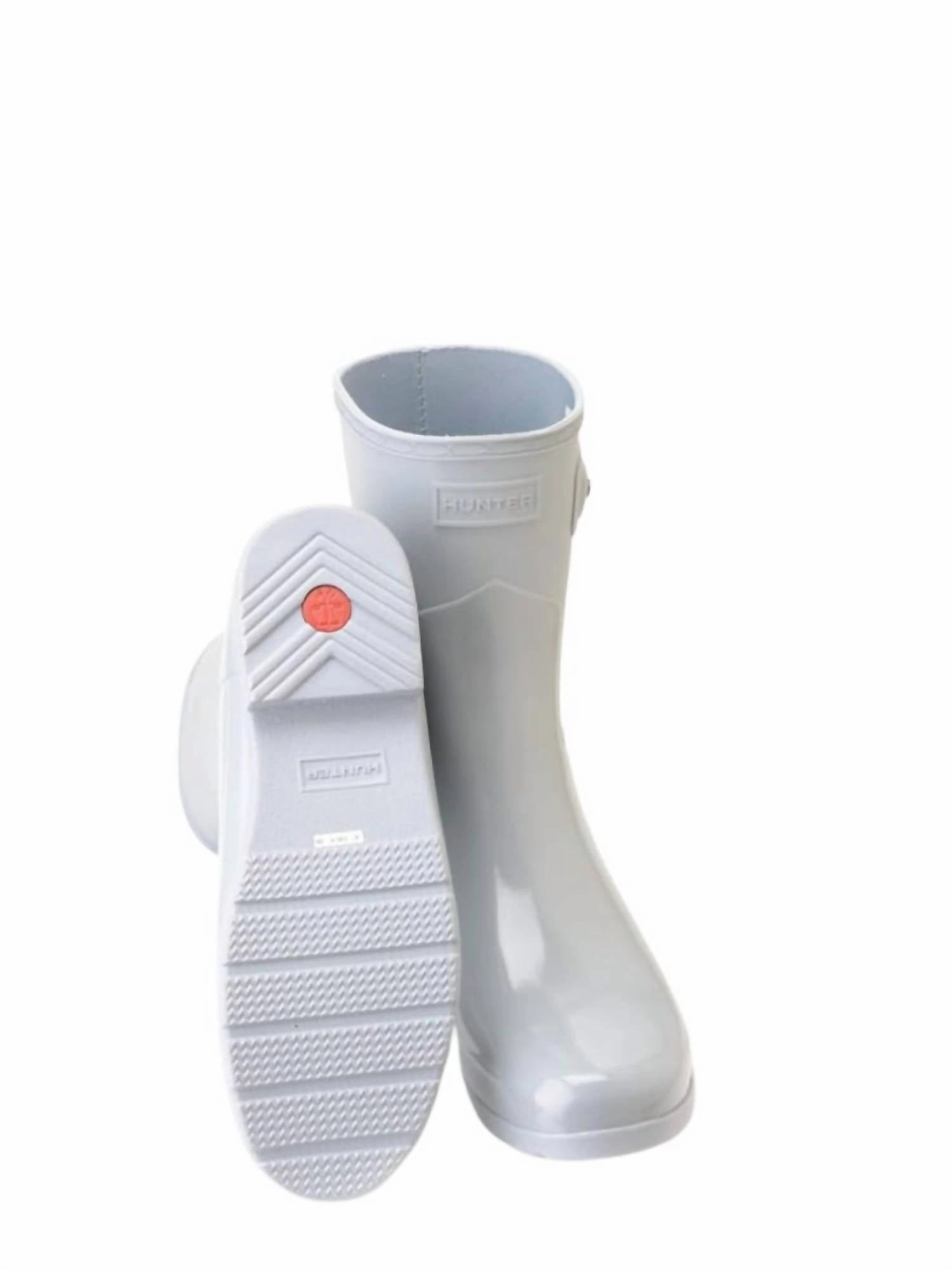 Women's Refined Short Gloss Duo Rain Boot In Stormy Grey