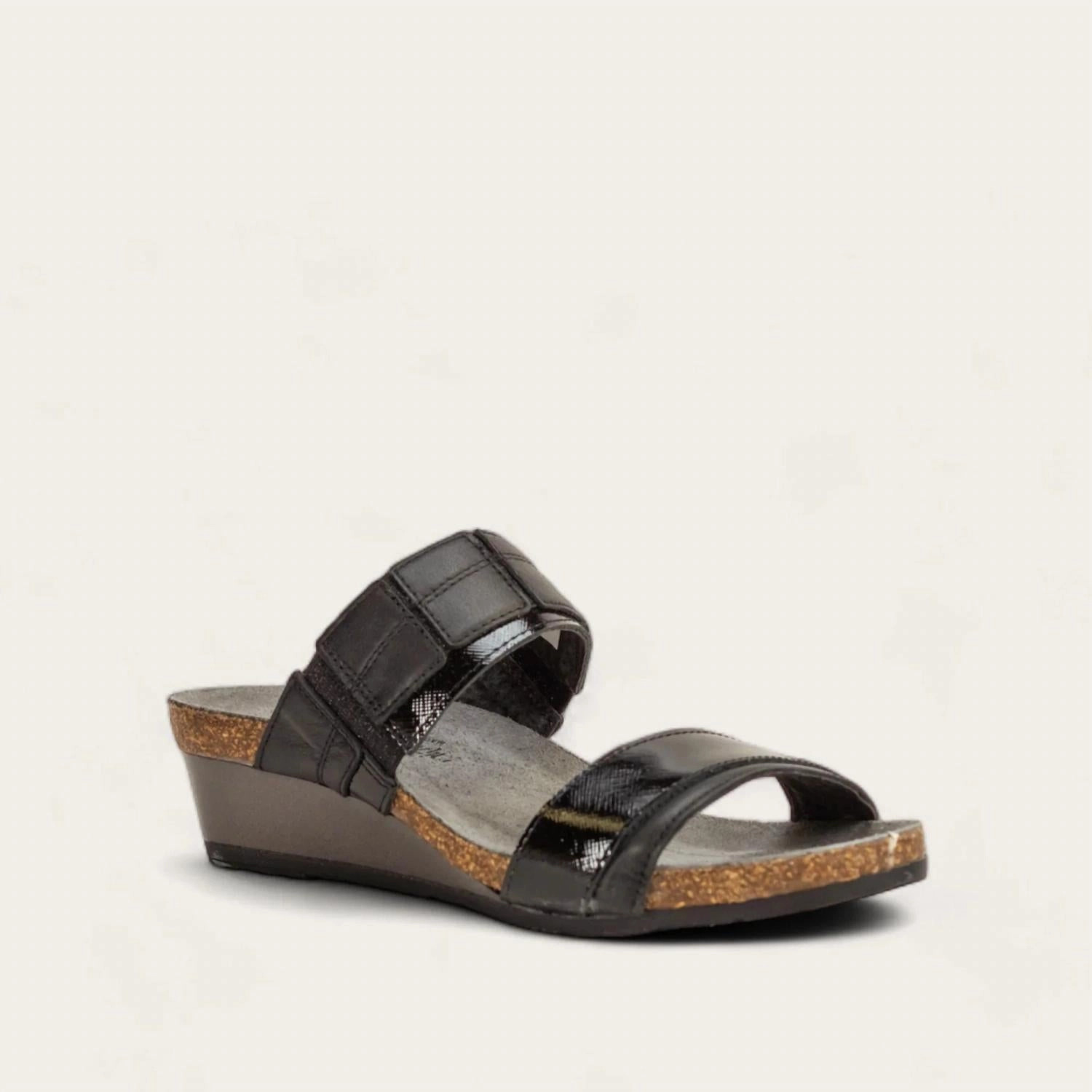 Women's Royalty Slide Sandal In Jet Black/black Luster Cheap Womens Sandals for sale