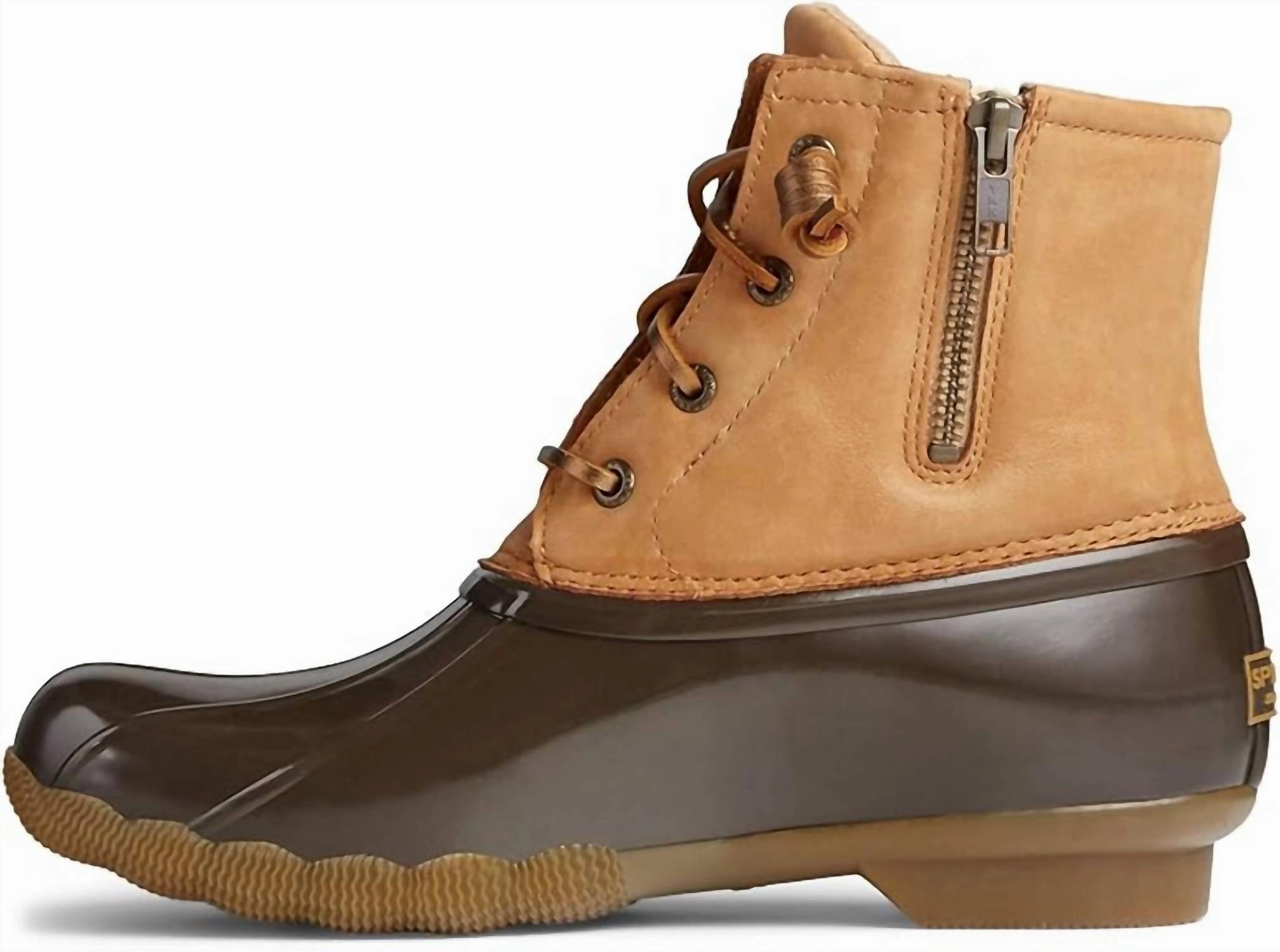 Women's Saltwater Boot In Tan/ Dark Brown