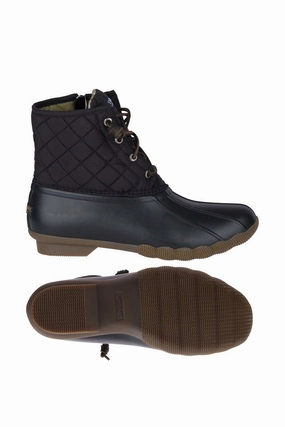 Women's Saltwater Quilted Duck Boot - Medium Width In Black Womens Winter & Rain Boots online