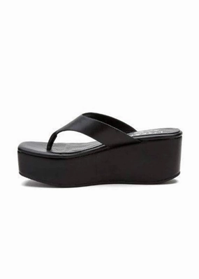 Women's See You There Platform Sandal In Black Casual Womens Sandals on sale