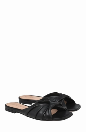 Women's Selene Flat Sandals In Black Casual Womens Sandals on sale