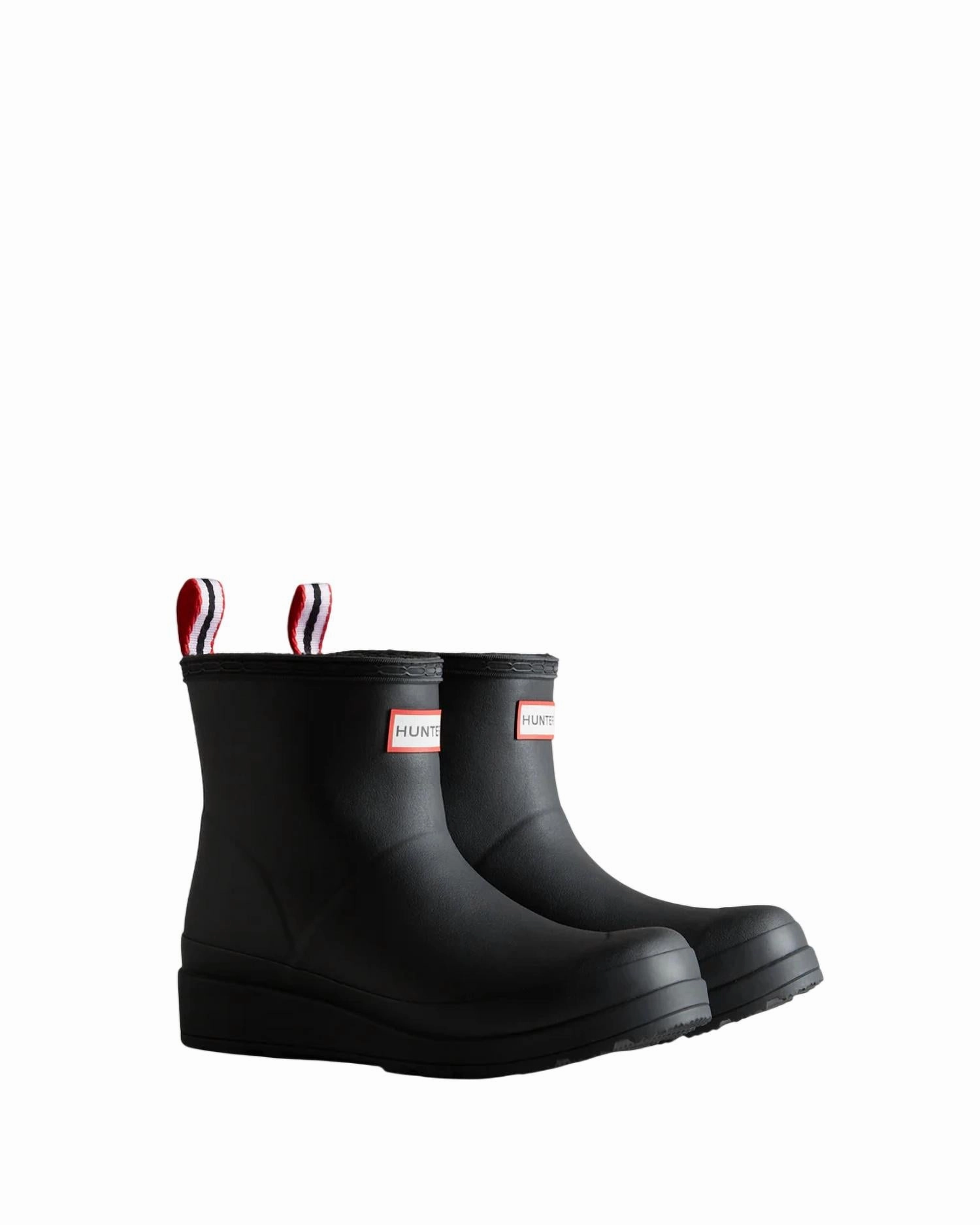 Women's Short Insulated Rain Boots In Black