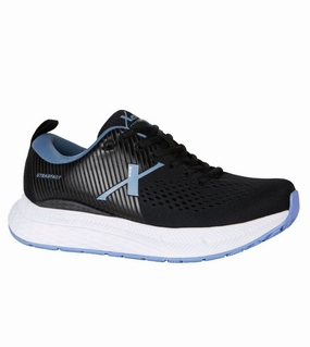 Women's Steadfast Shoes - Wide Width In Black/periwinkle Cheap Athletic Shoes for Women