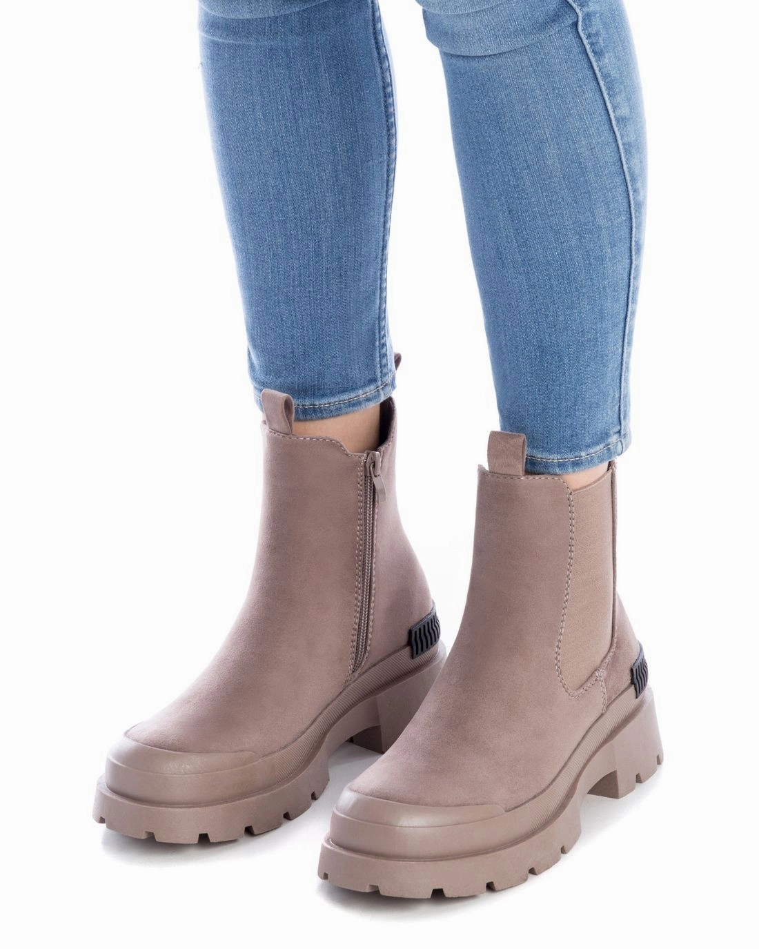 Women's Suede Ankle Booties By XTI