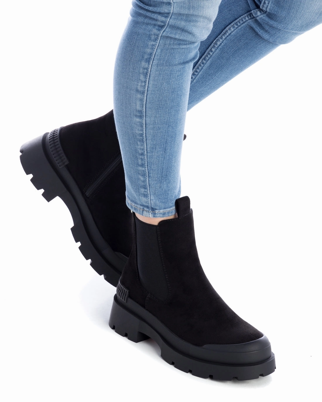 Women's Suede Ankle Booties By XTI