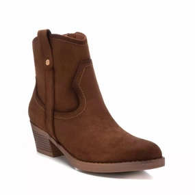Women's Suede Italian Western Boots In Camel Womens Boots sale online