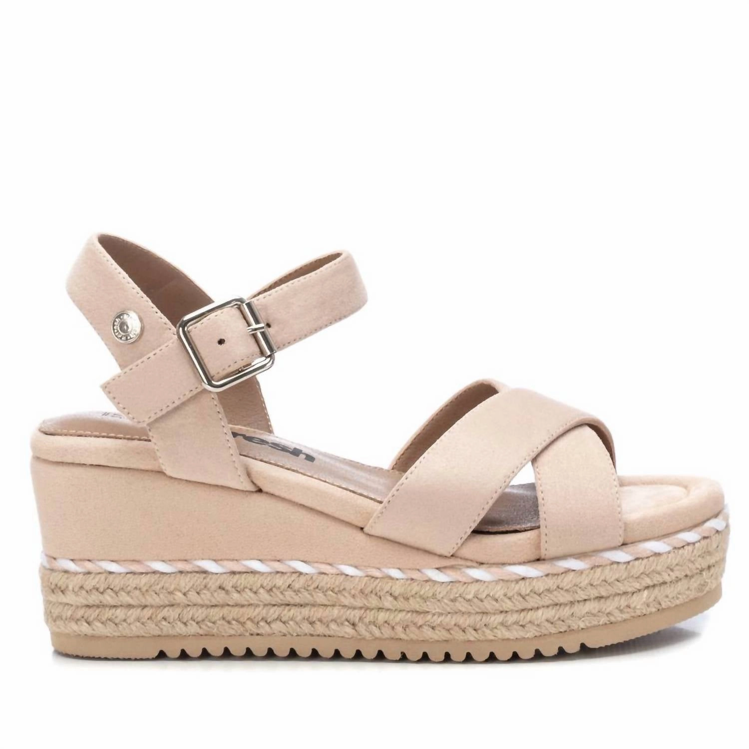 Women's Suede Wedge Sandals In Beige Womens Sandals discount online