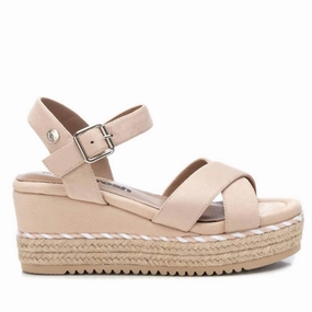 Women's Suede Wedge Sandals In Beige Womens Sandals discount online