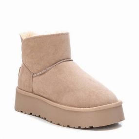 Women's Suede Winter Boots In Beige Womens Winter & Rain Boots online