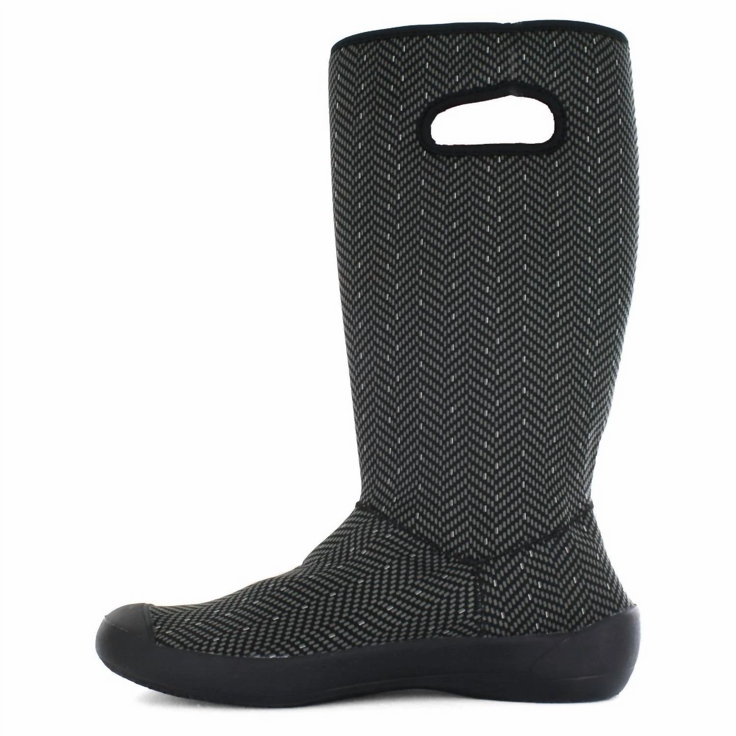 Women's Summit Boot In Black Herringbone