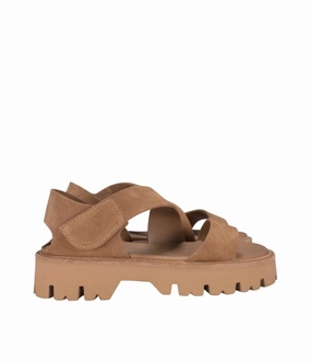 Women's Suton Sandals In Suntan Castoro Cheap Womens Sandals for sale