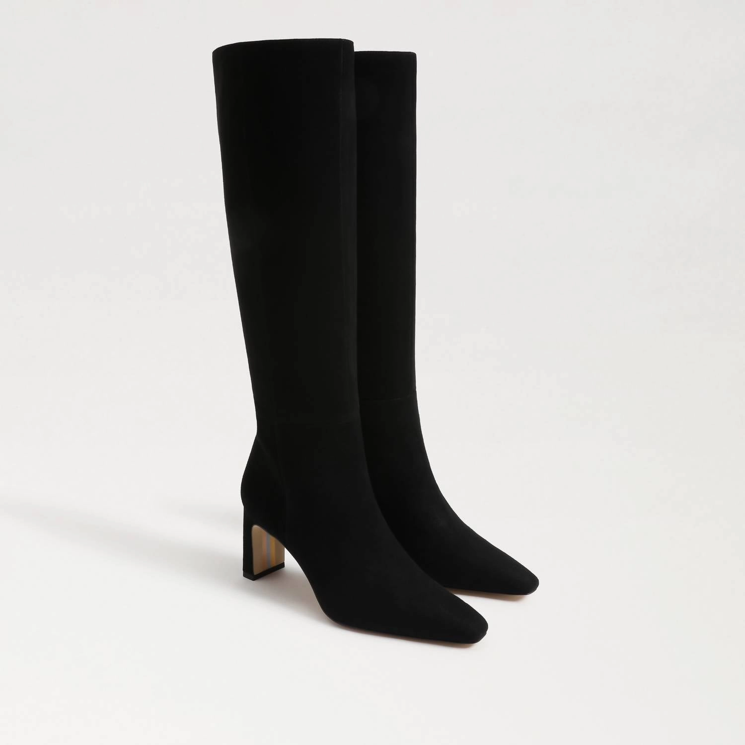Women's Sylvia Knee High Boot In Black Suede