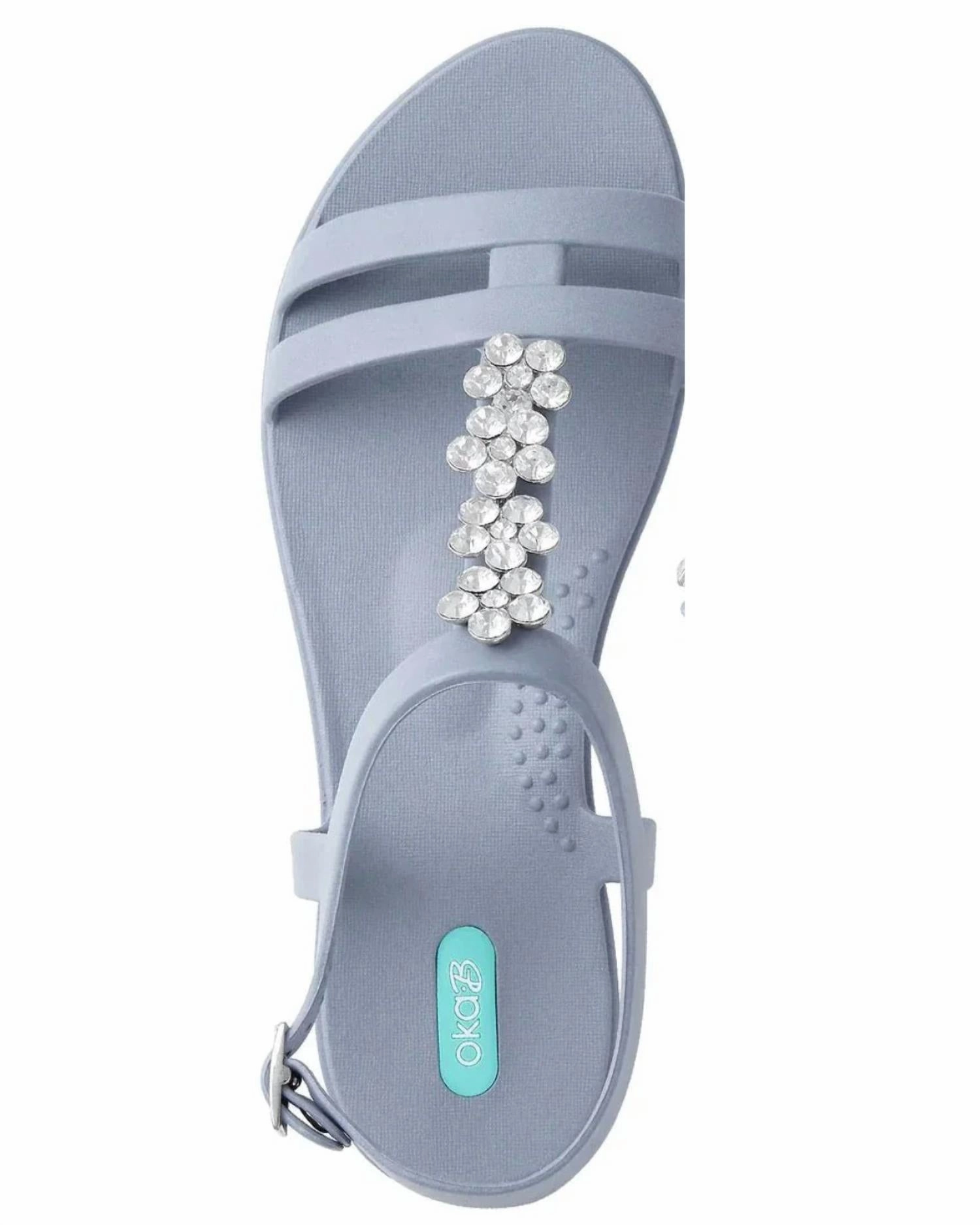 Women's Tally Rhinestone Sandal In Pebble