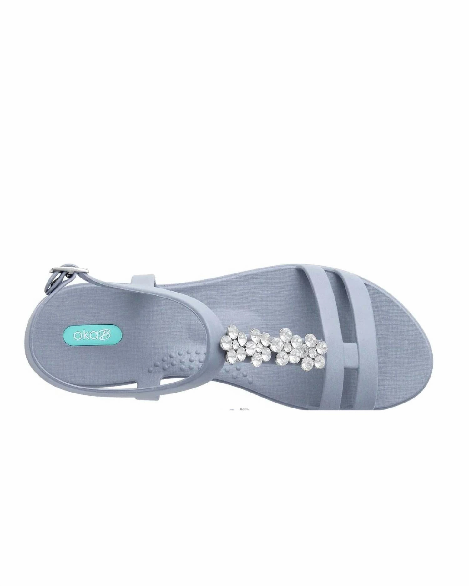 Women's Tally Rhinestone Sandal In Pebble Womens Slip-On Sandals clearance