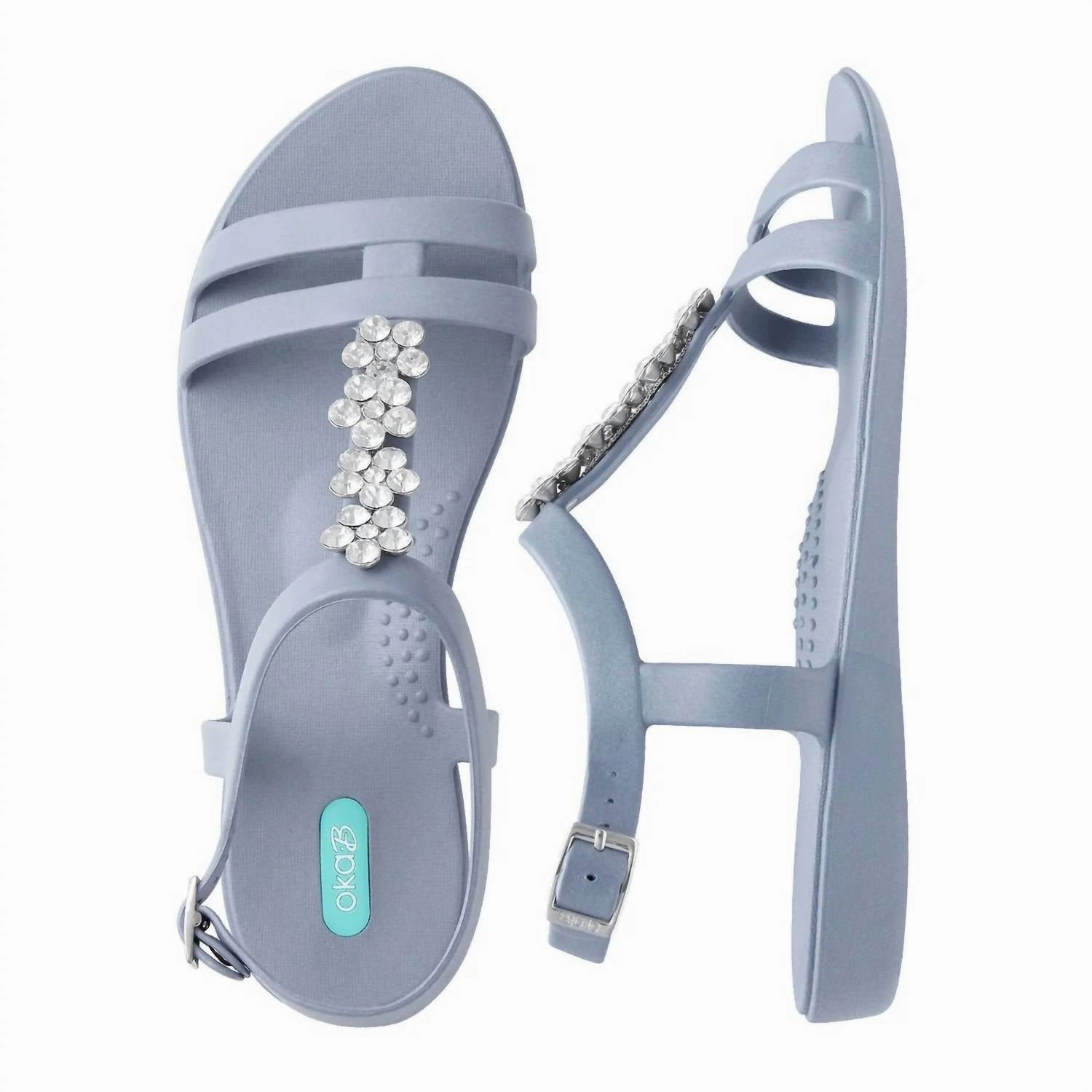 Women's Tally Rhinestone Sandal In Pebble