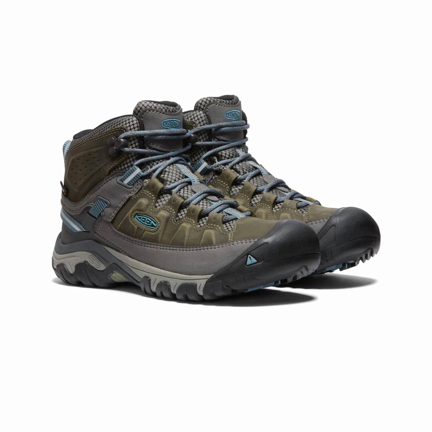 Women's Targhee Iii Mid Wp Hiking Boots In Magnet/blue Cheap Athletic Shoes for Women