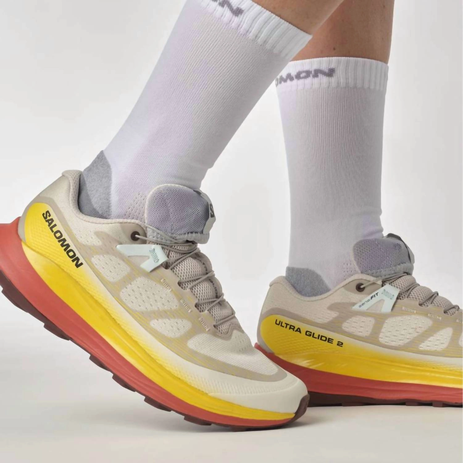 Women's Ultra Glide 2 - B Running Shoe In Rainy Day/freesia/hot Sauce