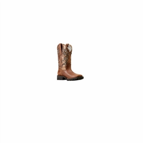 Women's Unbridled Rancher Venttek Western Boots In Hickory Smoke/copper Metallic Womens Boots sale online