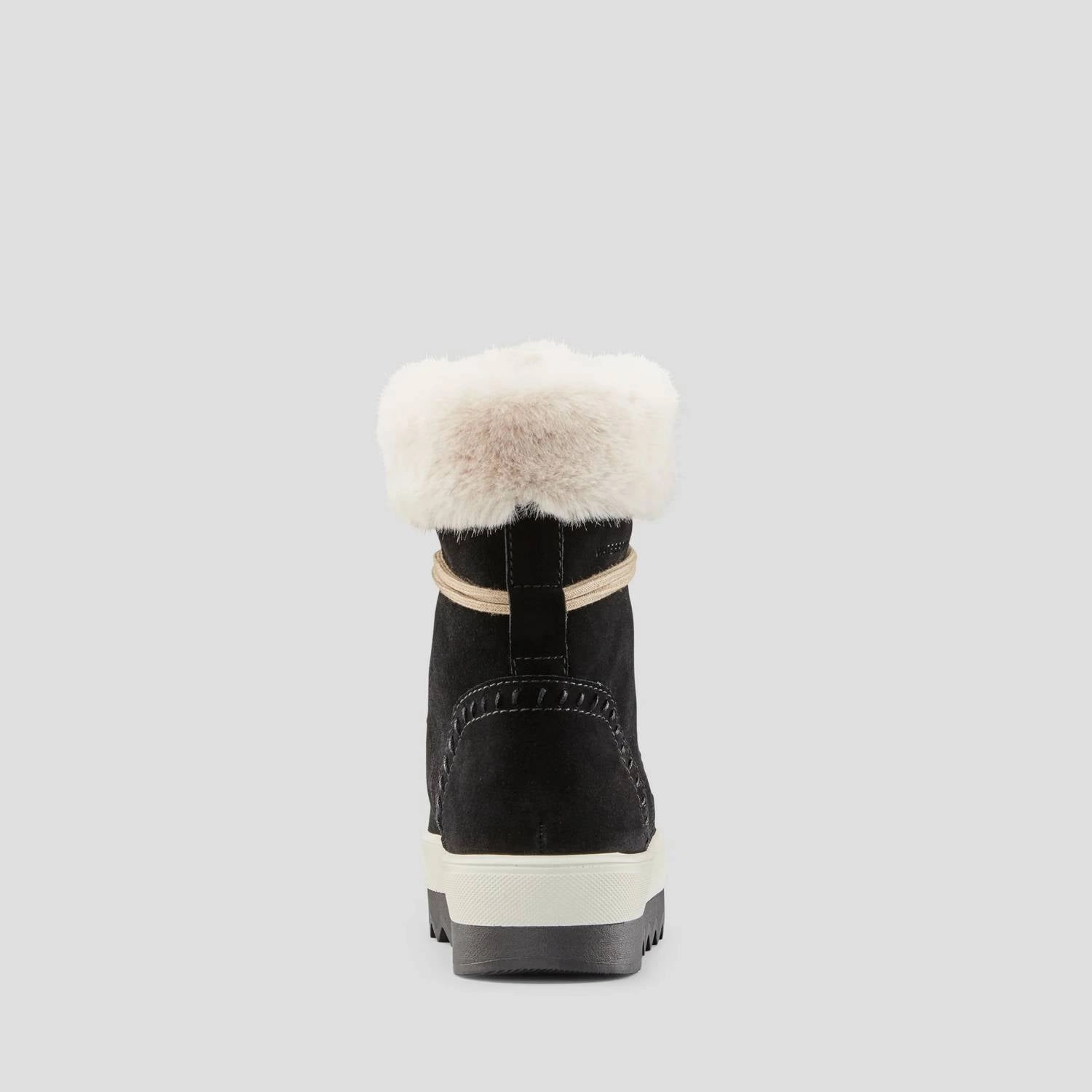 Women's Vanetta Suede Waterproof Winter Boot In Black/cream