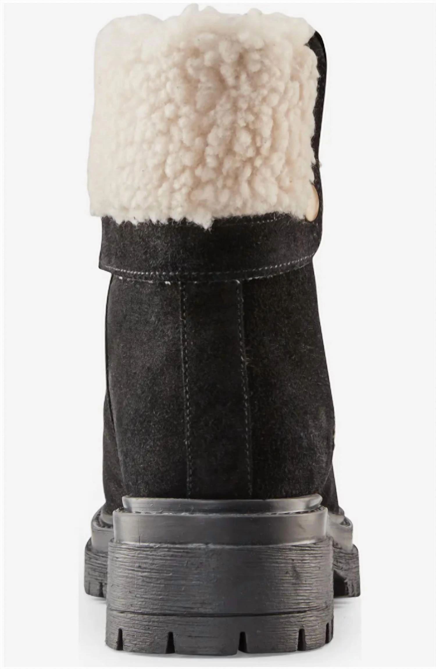 Women's Vigo Faux Shearling Cuff Waterproof Boot In Black
