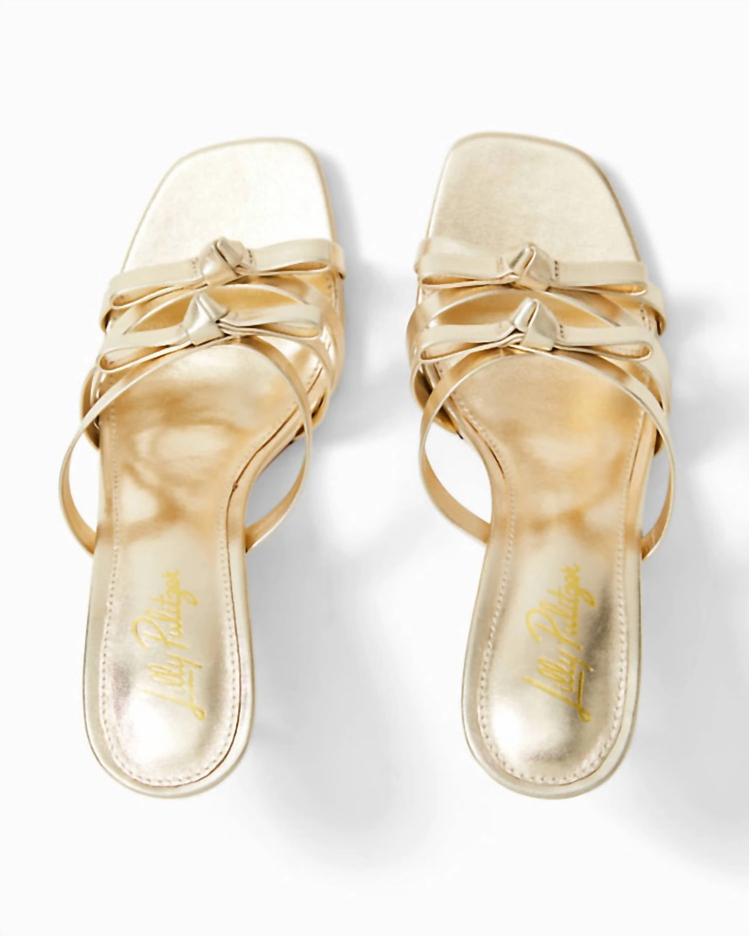 Women's Wanda Slide Sandal In Gold Metallic