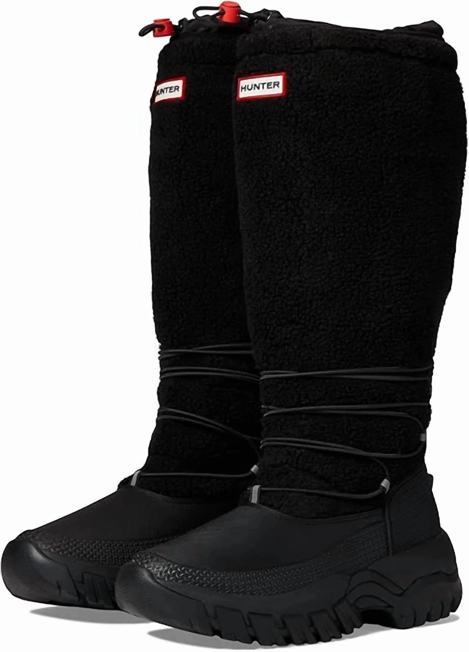 Women's Wanderer Sherpa Snow Boot In Black Womens Winter & Rain Boots online