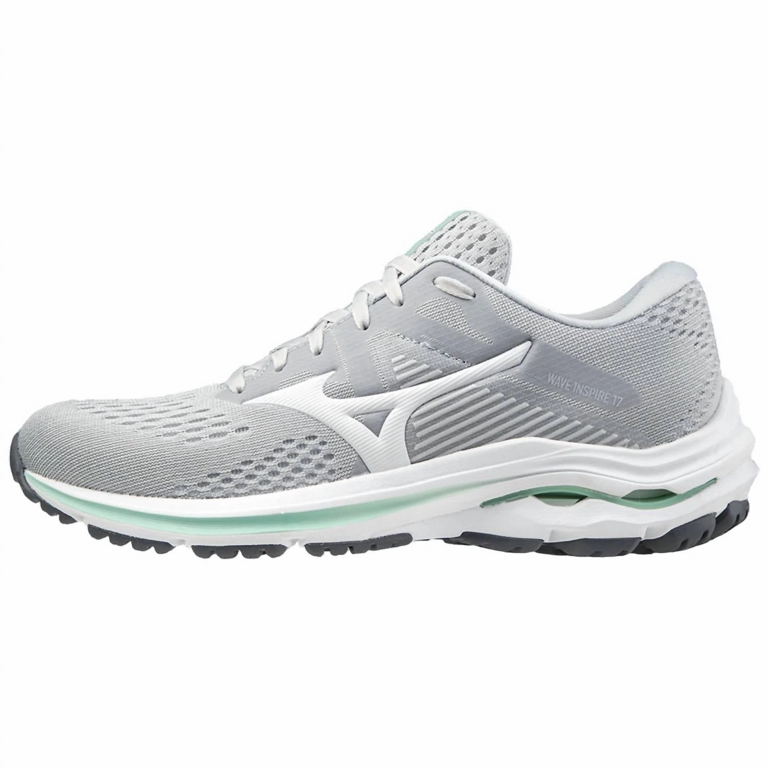 Women's Wave Inspire 17 Shoe In Harbor Mist-White Cheap Athletic Shoes for Women