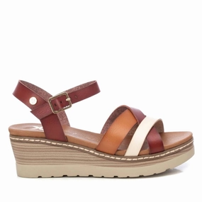 Women's Wedge Strappy Sandals In Camel Buy Womens Sandals with promo